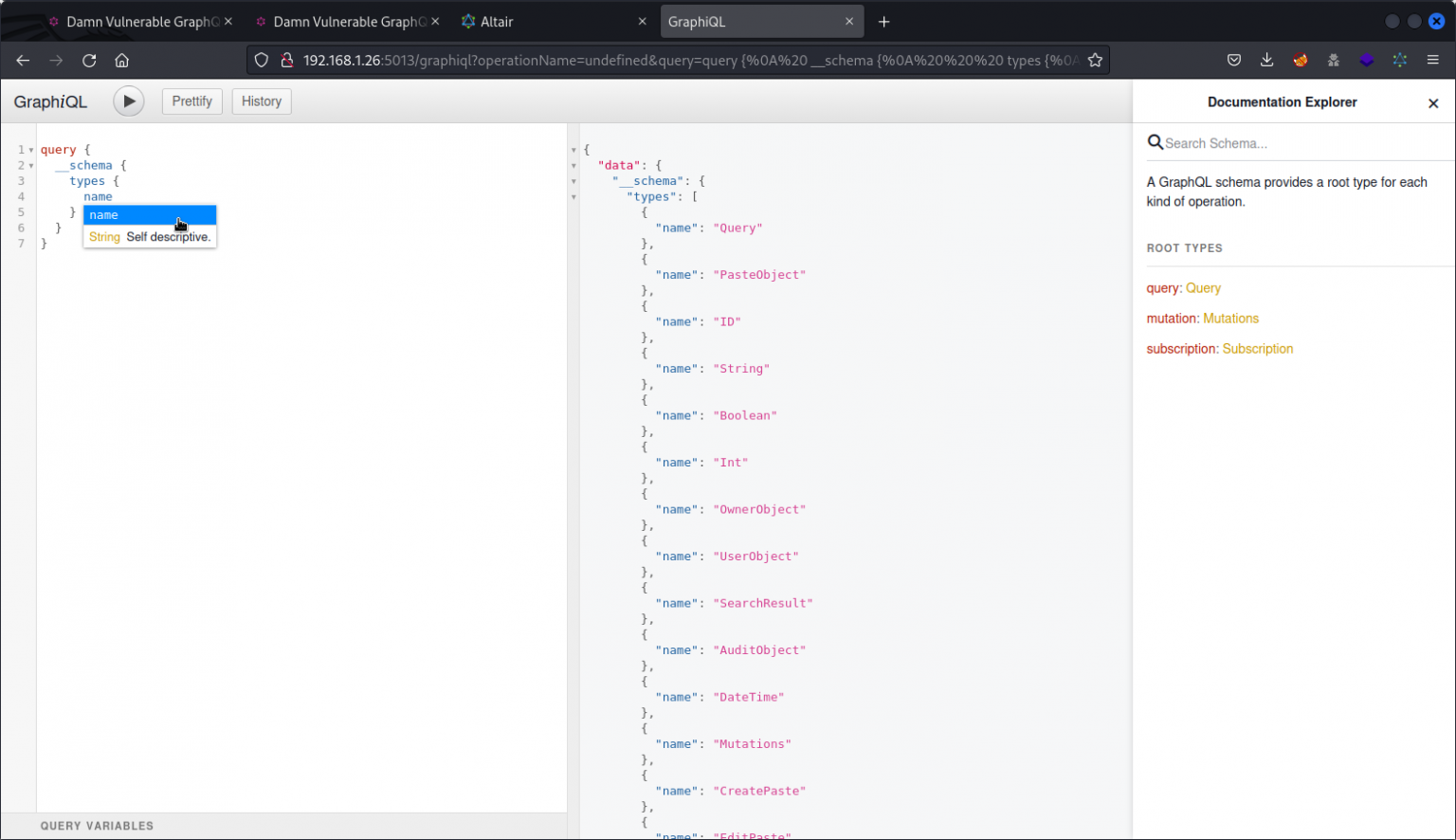DVGA walkthrough - Zero Day Hacker